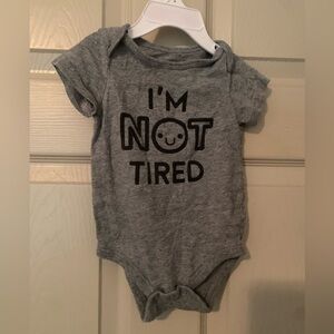 I’m not tired onesie